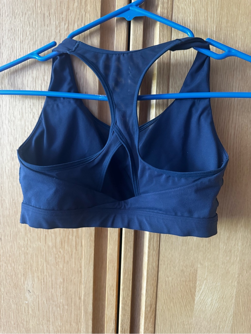 Gymshark Navy Sports Bra, Navy, size S